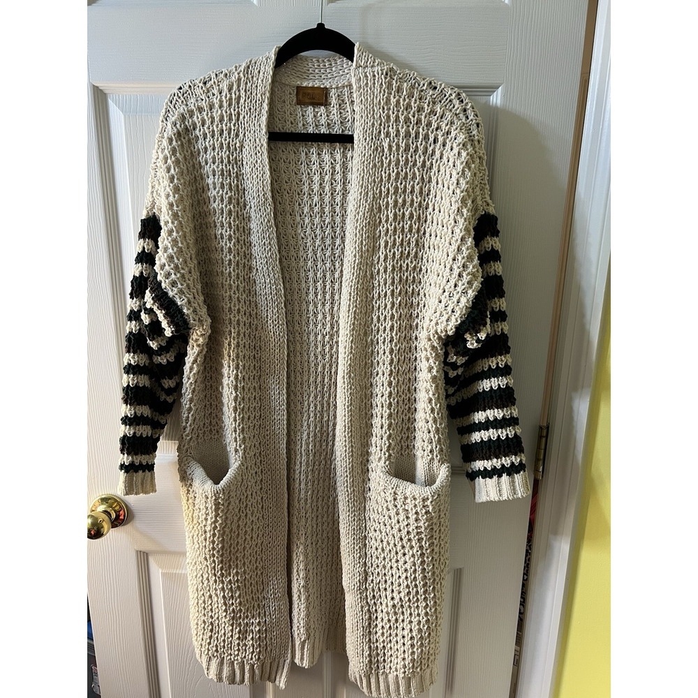 New POL Cable‎ Knit Cardigan With Pockets
